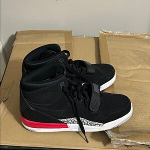 Nike Kids Black and Red Sneakers